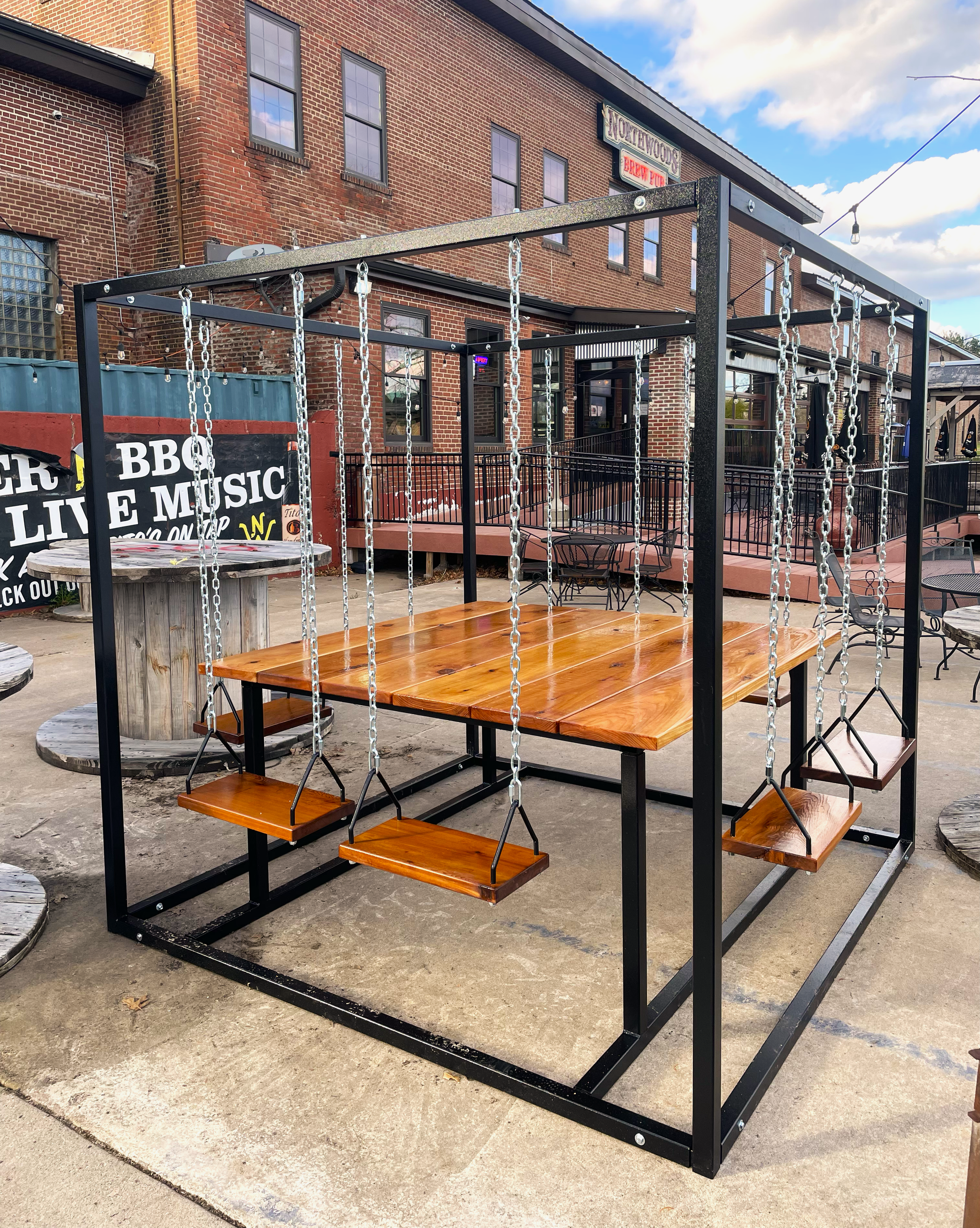 Swinging Picnic Table